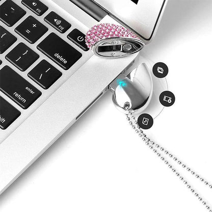 USB-флеш-накопитель с бриллиантами в форме сердца, специальный подарок ко Дню святого Валентина