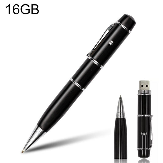 USB-флеш-накопитель 3 в 1 в стиле лазерной ручки, 16 ГБ (черный)