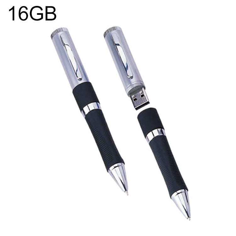 USB-флеш-накопитель 2 в 1 в форме ручки, черный (16 ГБ)