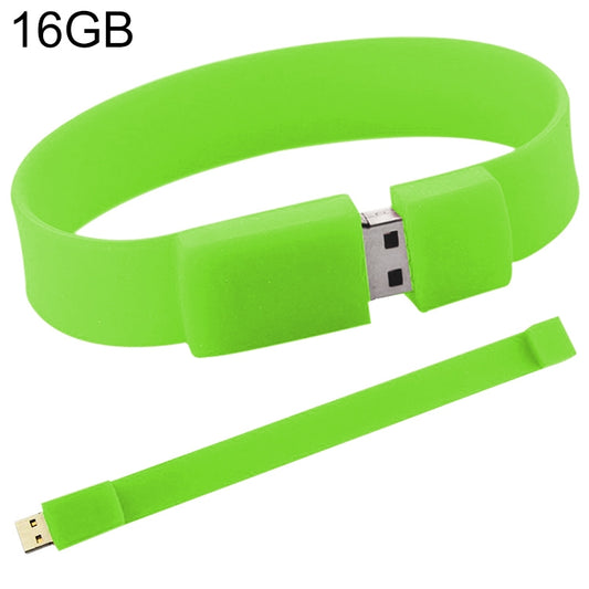 Флеш-диск USB 2.0 с силиконовыми браслетами на 16 ГБ