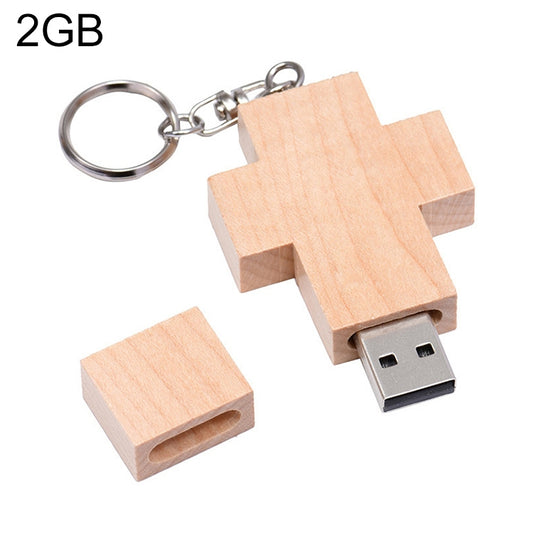 USB-флеш-накопитель Wood Cross Style объемом 8 ГБ