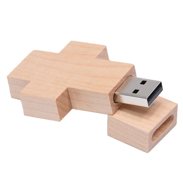 USB-флеш-накопитель Wood Cross Style объемом 8 ГБ