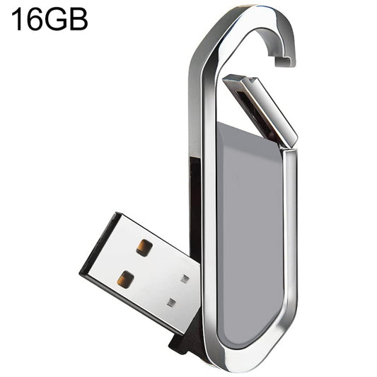 16 GB metāliska atslēgu piekariņu stila USB 2.0 zibatmiņas disks