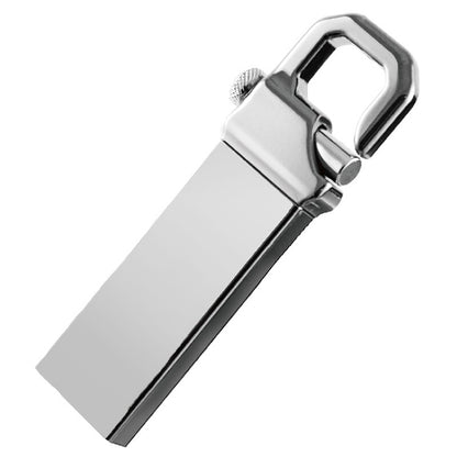 Флеш-накопитель USB 2.0 в металлическом стиле с брелком на 4 ГБ