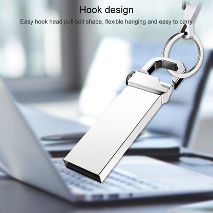 Флеш-накопитель USB 2.0 в металлическом стиле с брелком на 4 ГБ