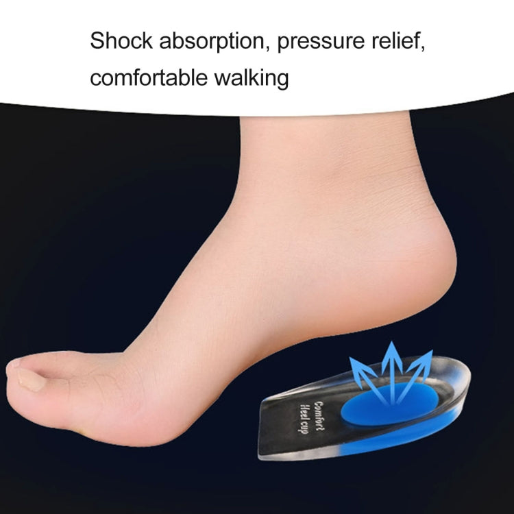 Women Silicone Gel Comfort Heel Cups Pads Half Pads, Size: S
