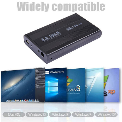 Внешний корпус для 3,5-дюймового жесткого диска SATA, поддержка USB 2.0