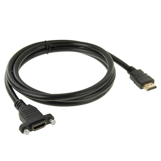 1,5 m ātrgaitas HDMI 19 kontaktu vīriešu un HDMI 19 kontaktu sieviešu savienotāja adaptera kabelis