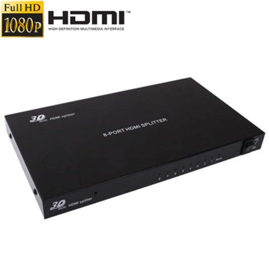 1 x 8 Full HD 1080P HDMI-разветвитель с переключателем, версия V1.4, поддержка 3D и 4K x 2K