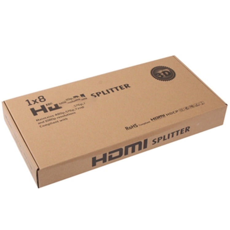 1 x 8 Full HD 1080P HDMI-разветвитель с переключателем, версия V1.4, поддержка 3D и 4K x 2K