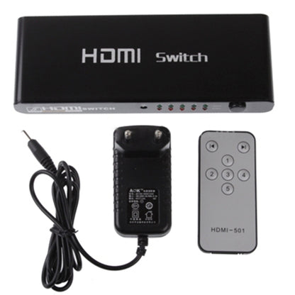 5-портовый HDMI-коммутатор Full HD 1080P с выключателем и пультом дистанционного управления, версия 1.3 (5 HDMI-входов, 1 HDMI-выход)