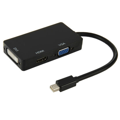 Mini DisplayPort Male to HDMI + VGA + DVI Female Adapter Converter Cable for Mac Book Pro Air, Cable Length: 17cm