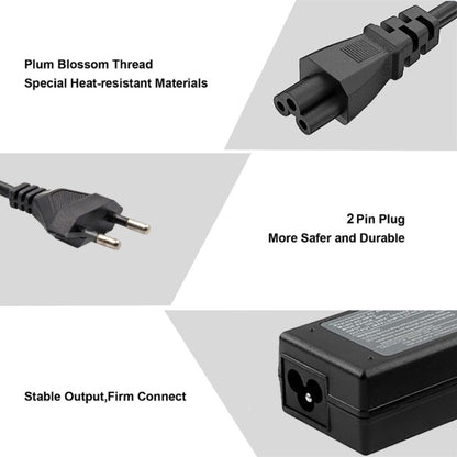 45W 19.5V 2.31A Mini AC Adapter for Dell Notebook, Output Tips: 4.5mm x 2.7mm