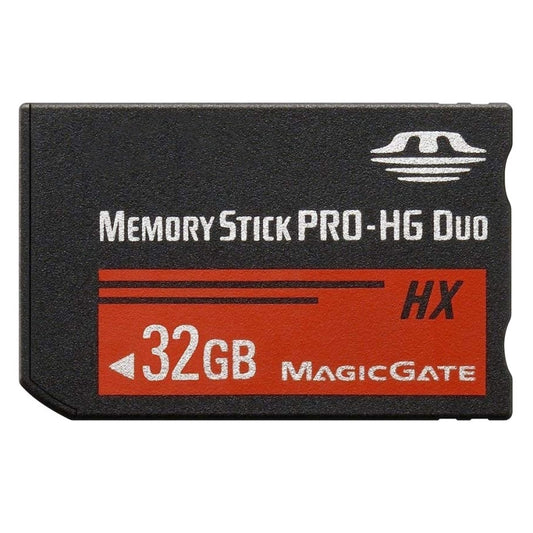 Карта памяти Memory Stick Pro Duo HX объемом 32 ГБ — высокоскоростная, скорость 30 МБ/с, для использования с PlayStation Portable (реальная емкость 100%)