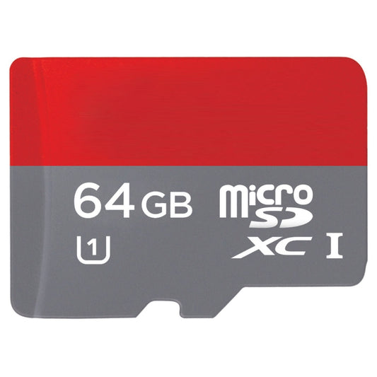 Карта памяти 64 ГБ высокоскоростной класса 10 TF/Micro SDHC UHS-1(U1), запись: 15 МБ/с, чтение: 30 МБ/с (100% фактической емкости)