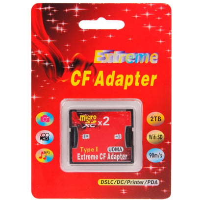 Адаптер для карт памяти Micro SD - CF Compact Flash с двумя гнездами