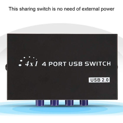 FENGJIE FJ-IA4B-C 4 порта высокоскоростной USB 2.0 кнопочный переключатель для ПК, компьютера, сканера, принтера