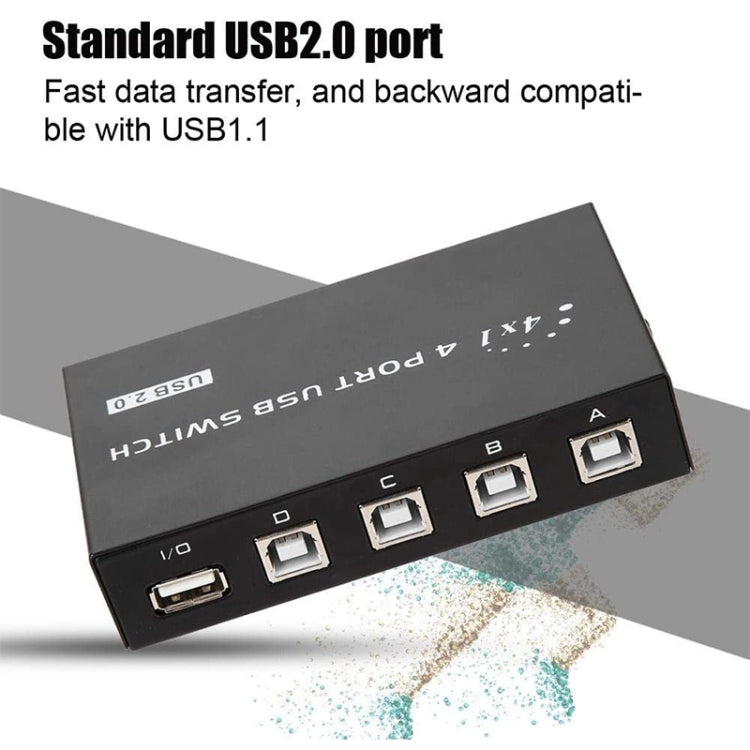 FENGJIE FJ-IA4B-C 4 порта высокоскоростной USB 2.0 кнопочный переключатель для ПК, компьютера, сканера, принтера