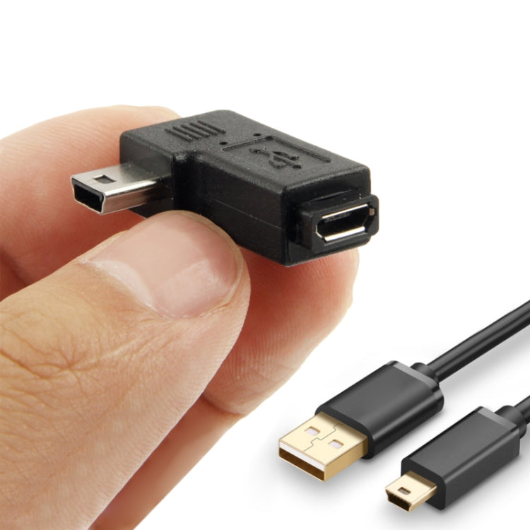 Адаптер Micro USB на Mini USB 90 градусов