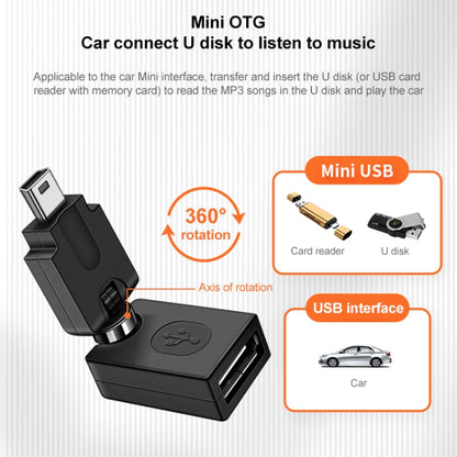 Высококачественный адаптер USB 2.0 AF - OTG Mini USB, поддержка вращения на 360 градусов