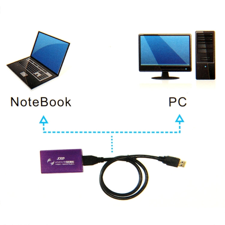 Корпус твердотельного диска mSATA 6 Гбит/с для жесткого диска USB 3.0
