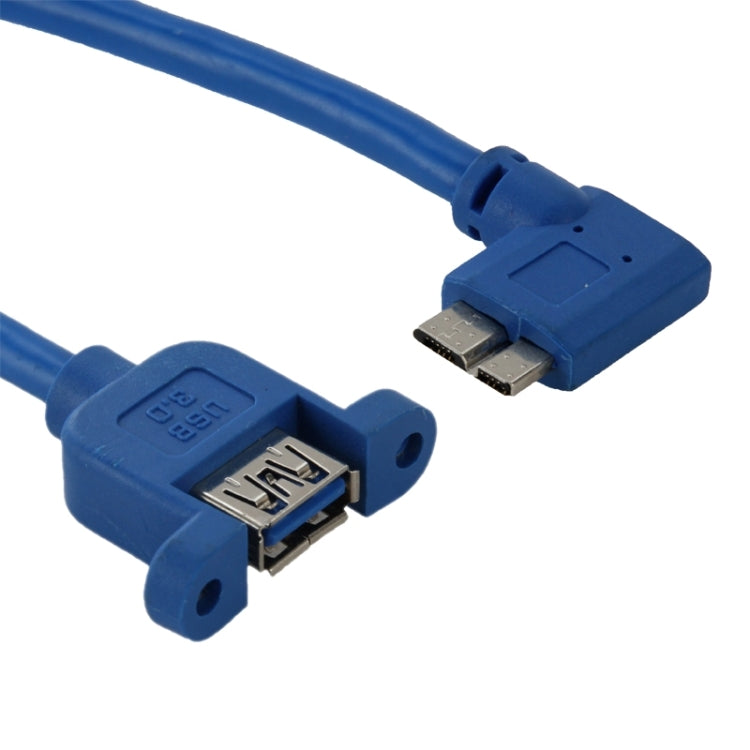 Кабель USB 3.0 Micro-B (папа) – USB 3.0 (мама) OTG для планшета/портативного жесткого диска, поворот на 90 градусов влево, длина: 30 см