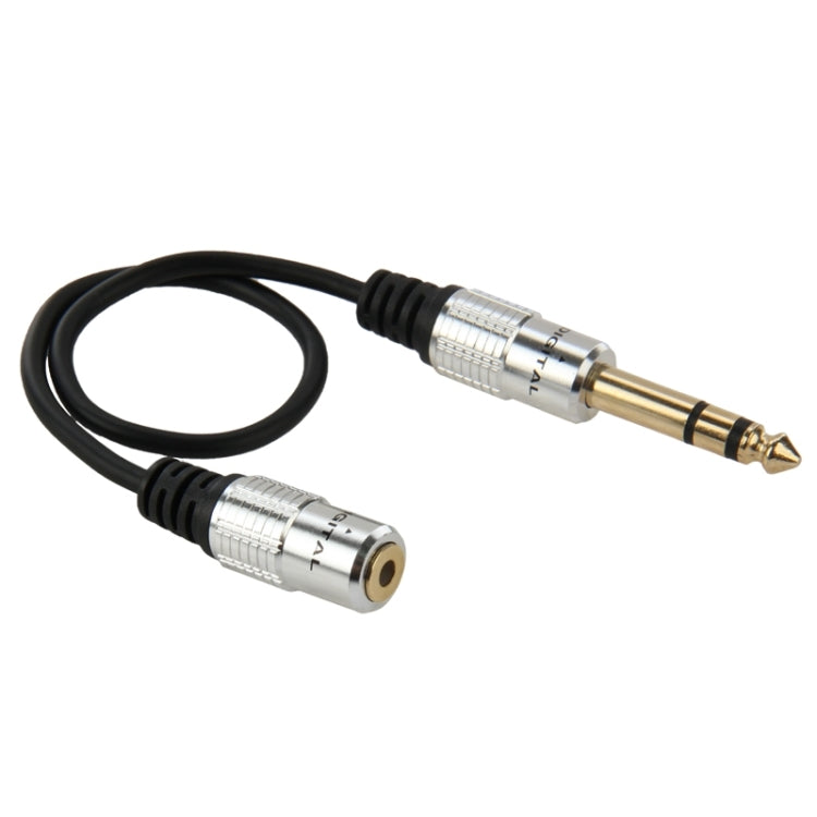 6,35 mm vīriešu un 3,5 mm sieviešu audio adaptera kabelis, garums: 30 cm