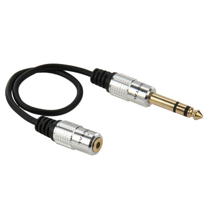 6,35 mm vīriešu un 3,5 mm sieviešu audio adaptera kabelis, garums: 30 cm