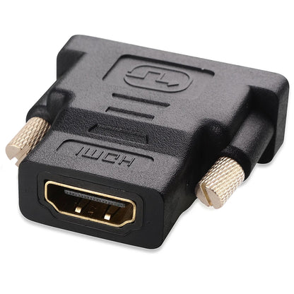 Адаптер HDMI 19-контактный (женский) на DVI 24+1-контактный (мужской) (позолоченный)