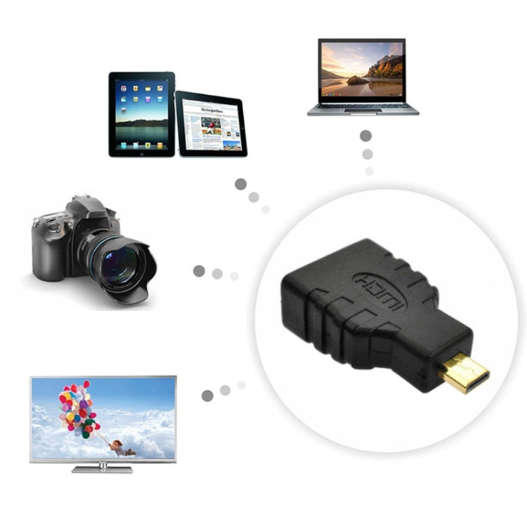 Адаптер Micro HDMI «папа» - «мама» HDMI (позолоченный)