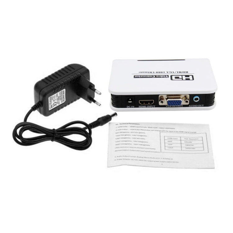 1080P HDMI - VGA адаптер, цифро-аналоговый видео-аудио конвертер кабель для Xbox 360 PS3 PS4 ПК ноутбука ТВ-приставки проектора