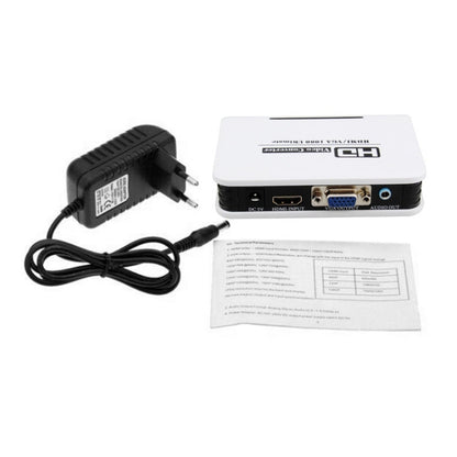 1080P HDMI - VGA адаптер, цифро-аналоговый видео-аудио конвертер кабель для Xbox 360 PS3 PS4 ПК ноутбука ТВ-приставки проектора