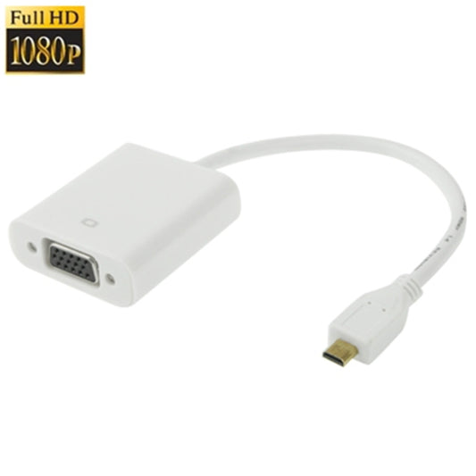 Видеокабель-адаптер Micro HDMI (папа) - VGA (мама) длиной 22 см, поддержка Full HD 1080P