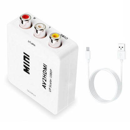 Мини-адаптер-конвертер CVBS/L+R Audio в HDMI