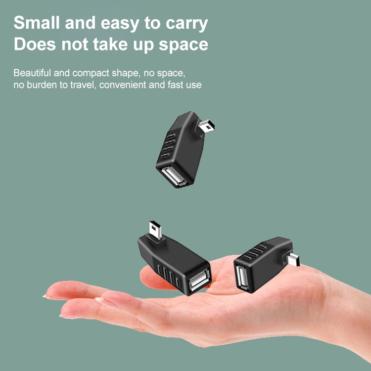 Адаптер Mini USB Male (90 градусов) на USB 2.0 AF