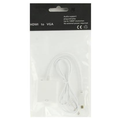Видеокабель-адаптер Micro HDMI (папа) - VGA (мама) 22 см Full HD 1080P с аудиокабелем