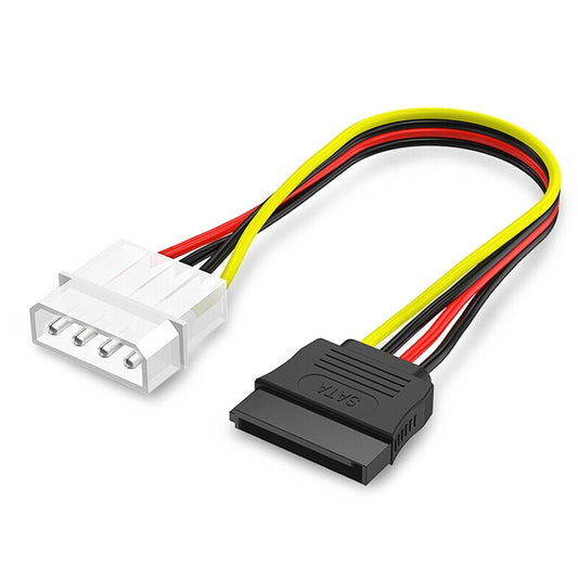 Кабель-адаптер питания IDE-SATA 4-контактный (15 см), материал: Al+Mg