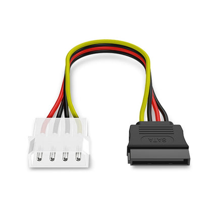 Кабель-адаптер питания IDE-SATA 4-контактный (15 см), материал: Al+Mg
