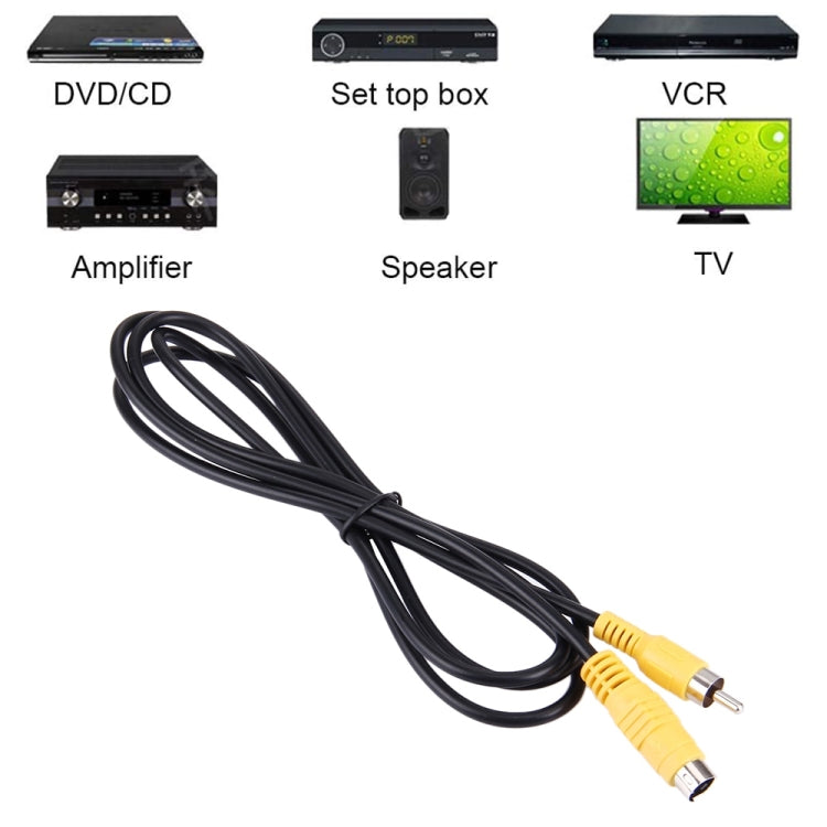 4-контактный переходник S-VIDEO TV в RCA AV-конвертер длиной 1,5 м