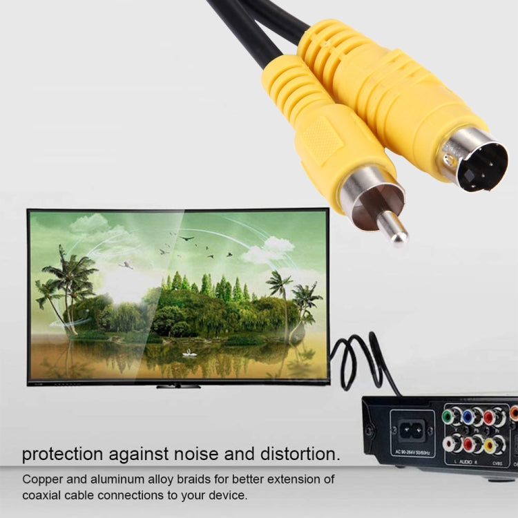 4-контактный переходник S-VIDEO TV в RCA AV-конвертер длиной 1,5 м