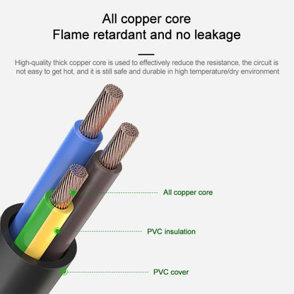 EU Plug Computer PC Power Cord 3 Pin Cable, Length: 1.8m