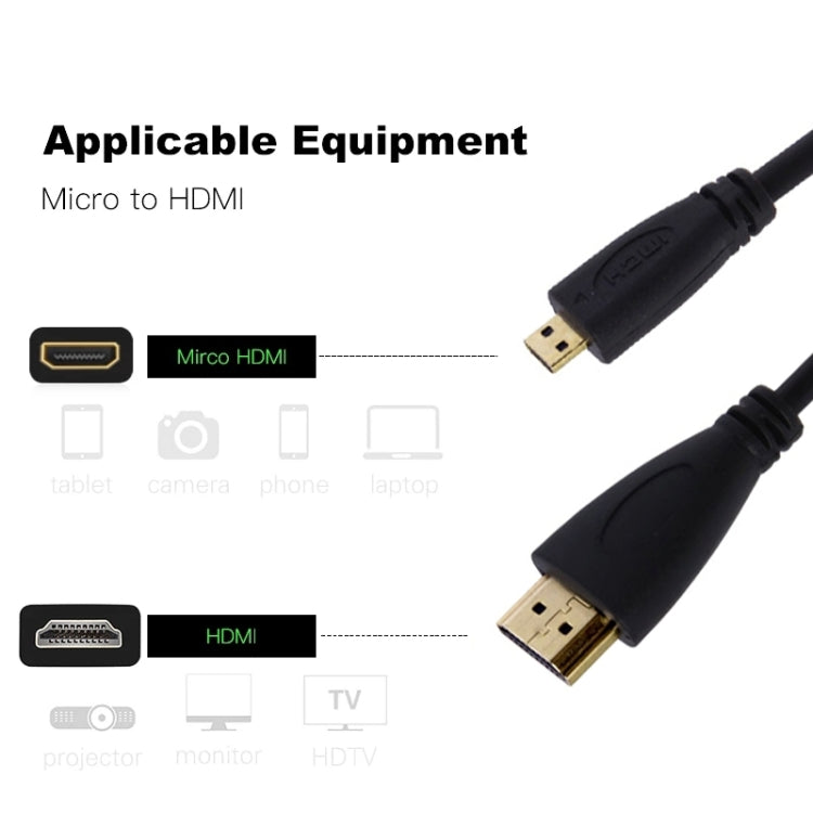 Кабель Micro HDMI – HDMI 19 Pin длиной 1,5 м, версия 1.4