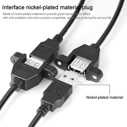 USB 2.0 AM to AF Mount Panel Cable, Length: 90cm