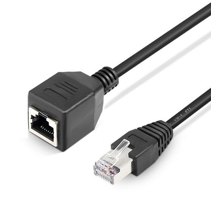 RJ45 Female to Male Cat Network Extension Cable, Length: 30cm