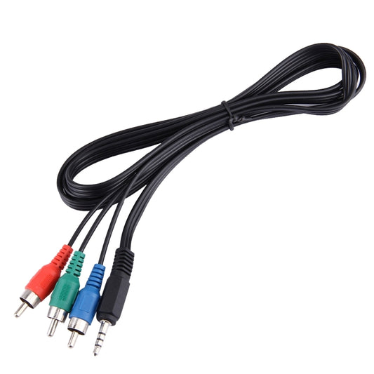 1,5 m ligzda 3,5 mm RGB komponentu video kabelis