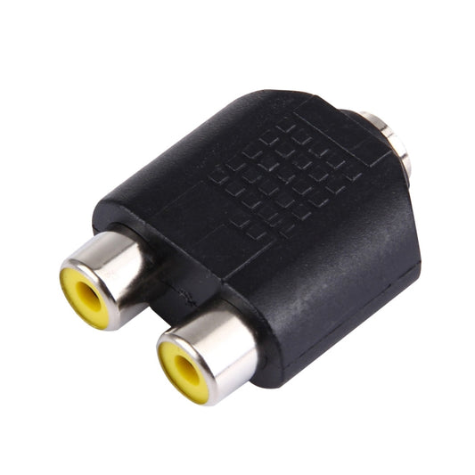 3,5 mm ligzda uz 2 RCA ligzdu adapteris