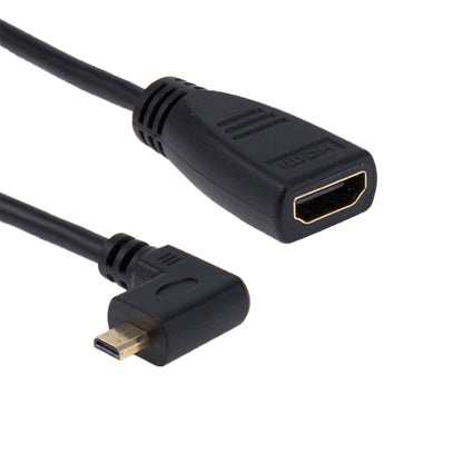 Кабель-адаптер Micro HDMI (штекер, поворот направо, 90 градусов) 17 см на HDMI (гнездо)