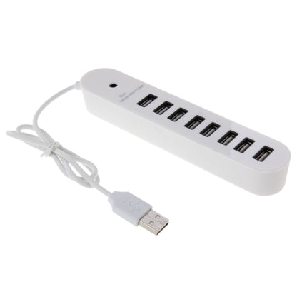 8 Ports USB 2.0 Portable Oval Hub, Length: 50cm