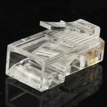 100pcs /Pack High-Performance RJ45 Connector Modular Plug, Gold: 3u 3 Feet