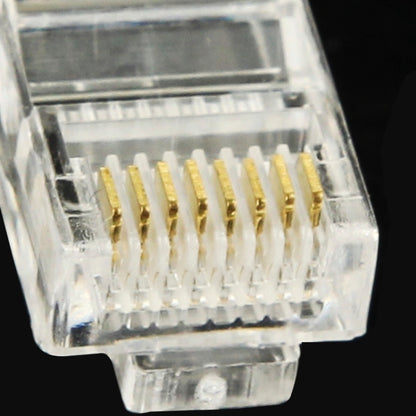 100pcs /Pack RJ45 Connector Modular Plug, Gold: 3u